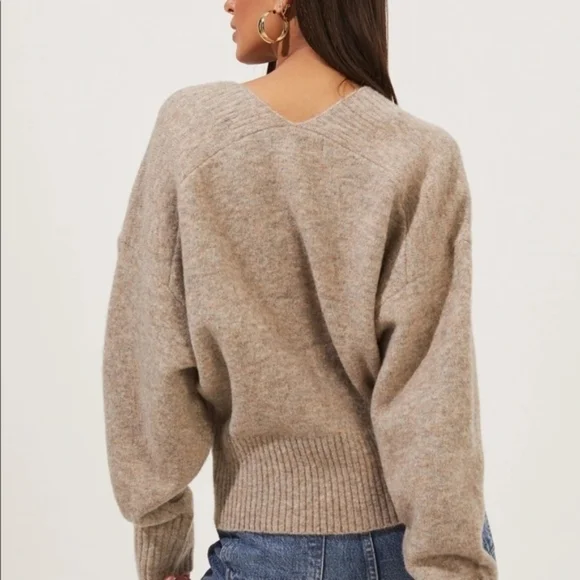 ASTR Belmont Antique Jewelled Button Wool Blend Cardigan - Picture 13 of 13